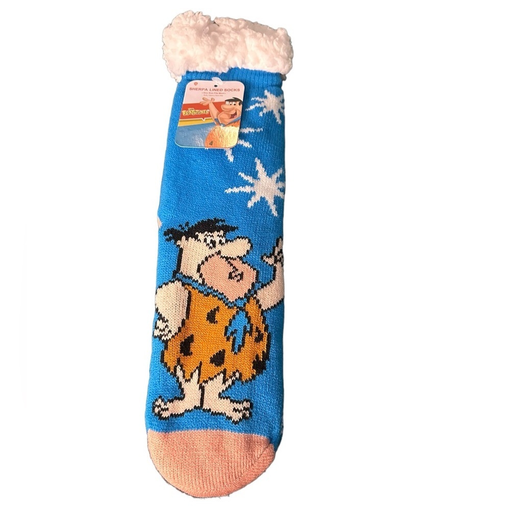 NWT Flinstones Sherpa Socks - Picture 1 of 3